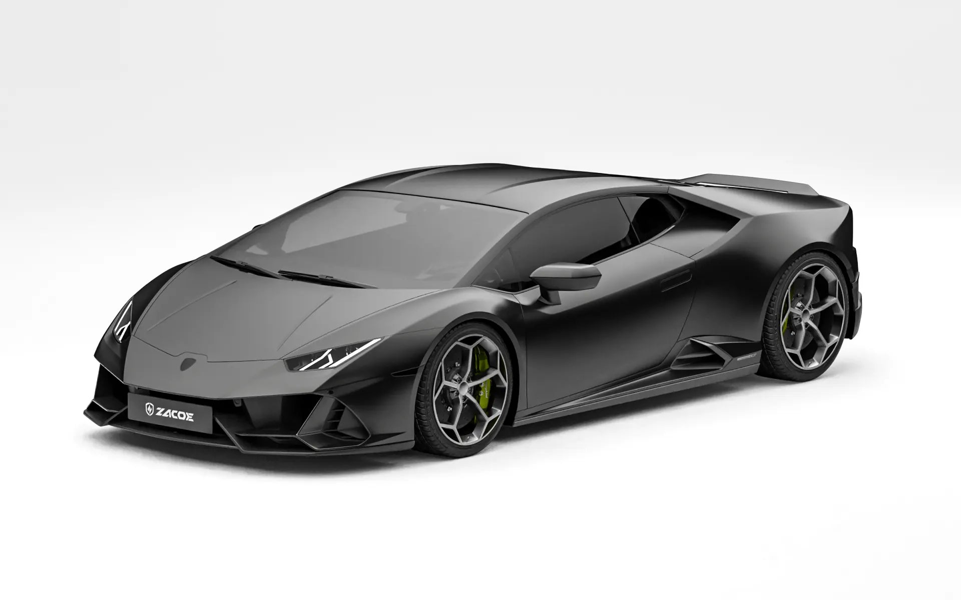 Lamborghini Huracan EVO stock front three quarter view