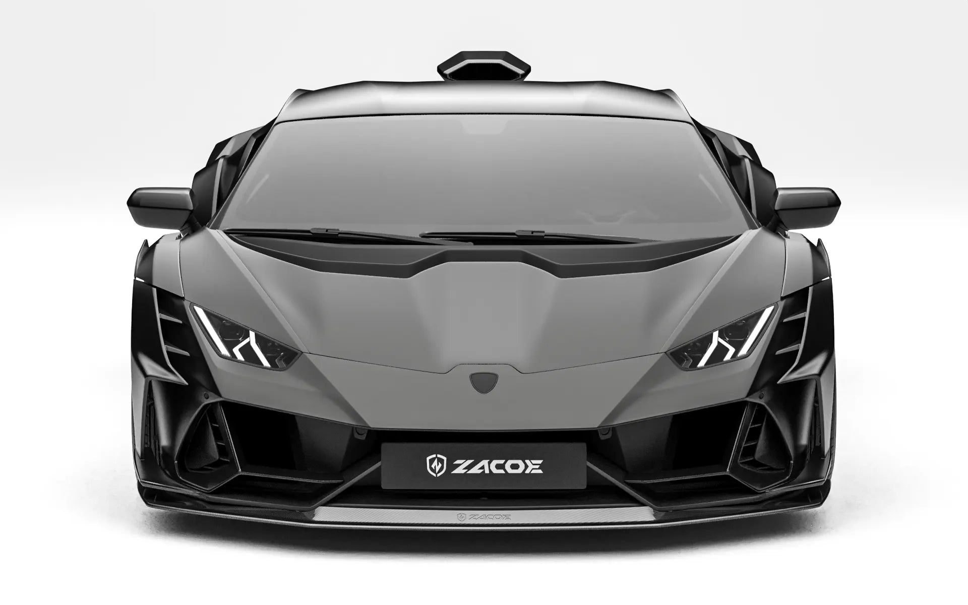 ZACOE Lamborghini Huracan EVO widebody carbon fiber kit front view