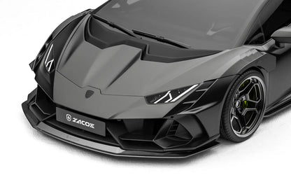 ZACOE Lamborghini Huracan EVO carbon fiber front splitter detail
