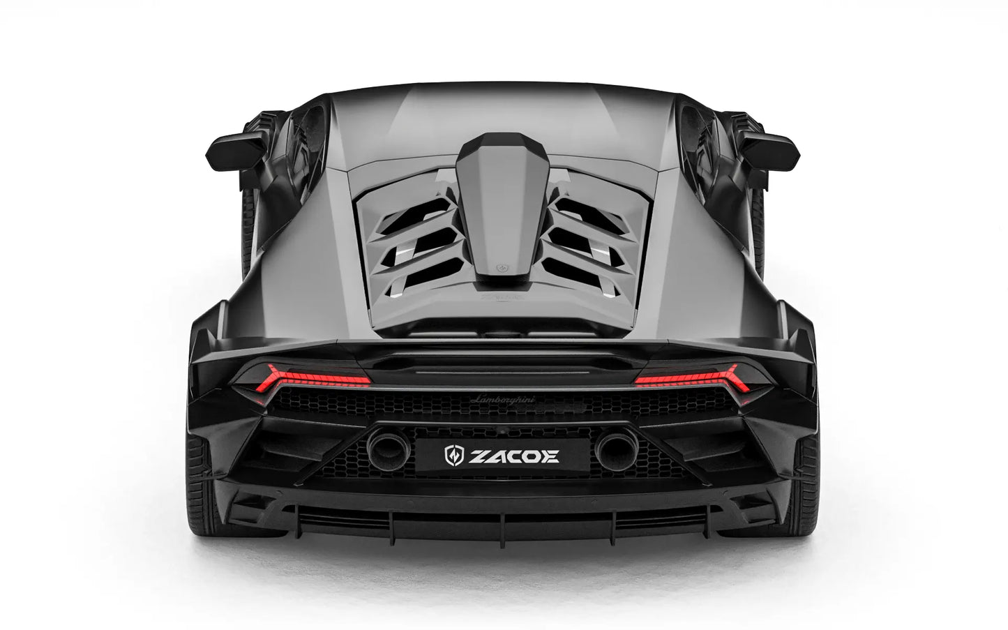 ZACOE Lamborghini Huracan EVO widebody carbon fiber kit rear view