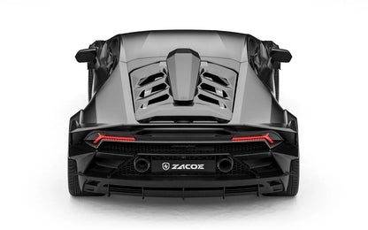 ZACOE Lamborghini Huracan EVO widebody carbon fiber kit rear view