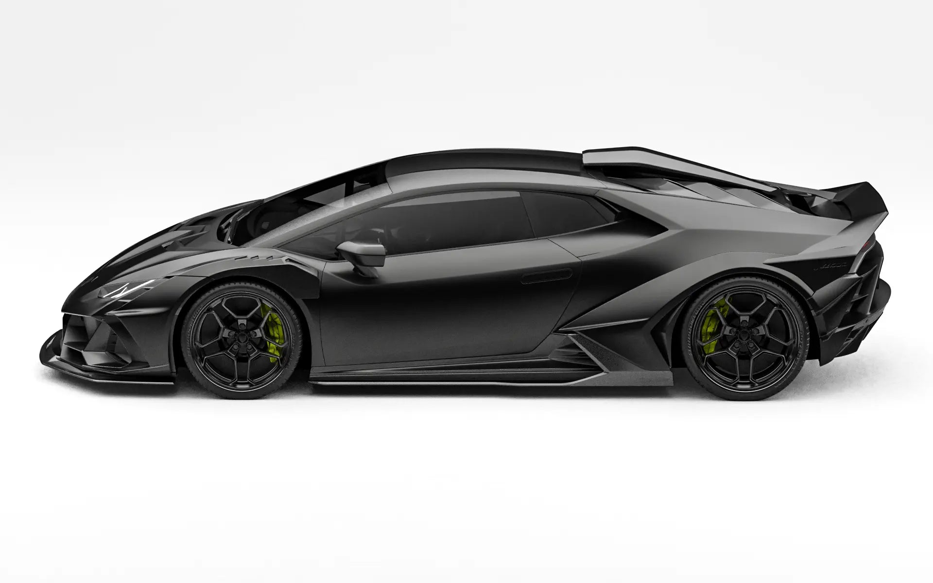 ZACOE Lamborghini Huracan EVO widebody carbon fiber kit side profile
