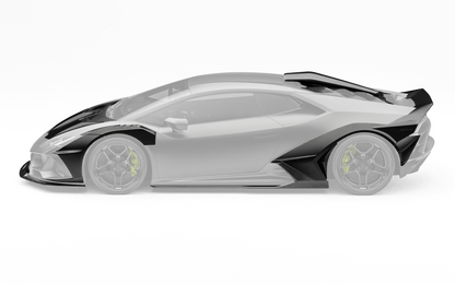 ZACOE Lamborghini Huracan EVO widebody carbon fiber kit side profile
