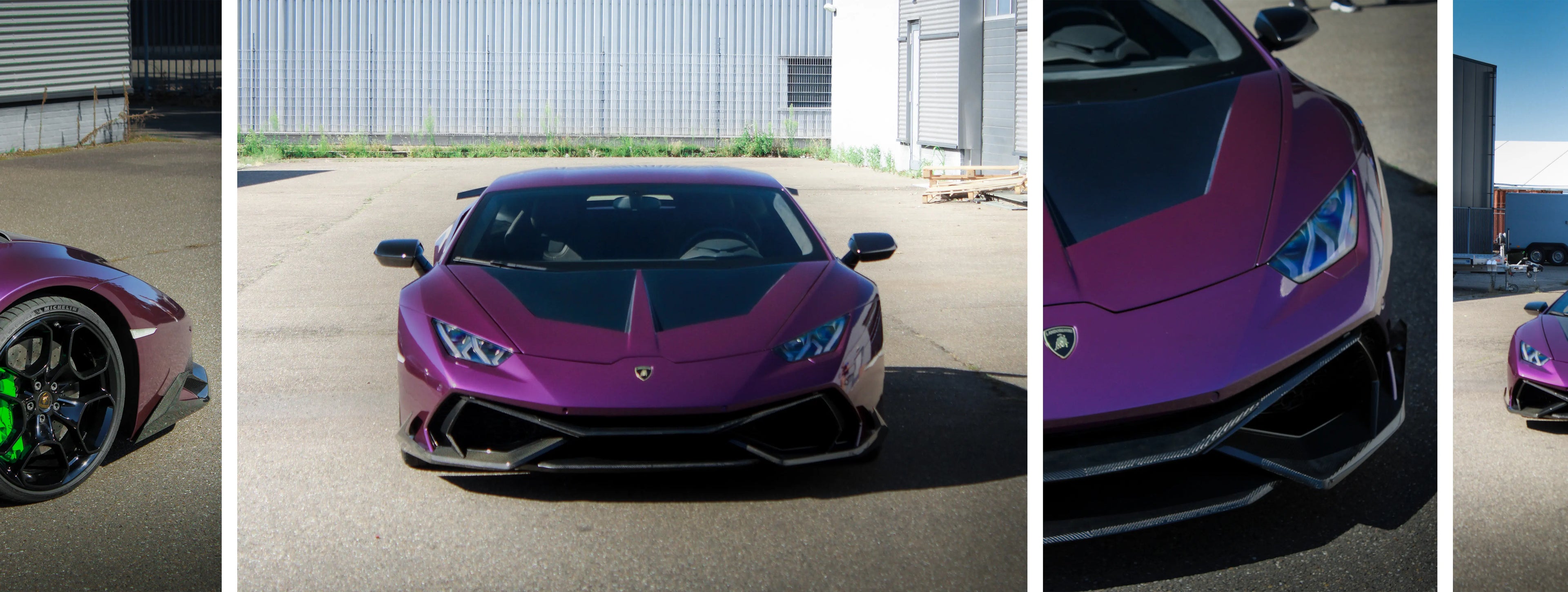 ZACOE Lamborghini Huracan LP610-4 carbon fiber body kit street scene 2