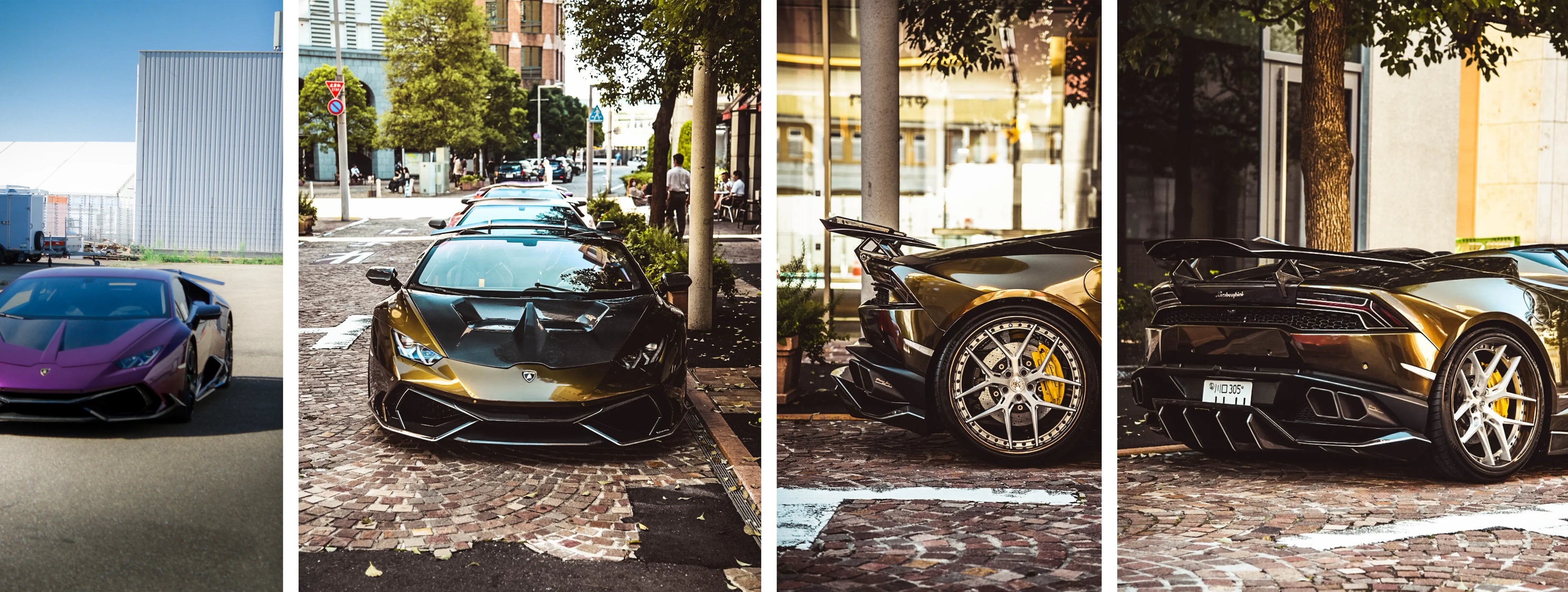 ZACOE Lamborghini Huracan LP610-4 carbon fiber body kit street scene 3