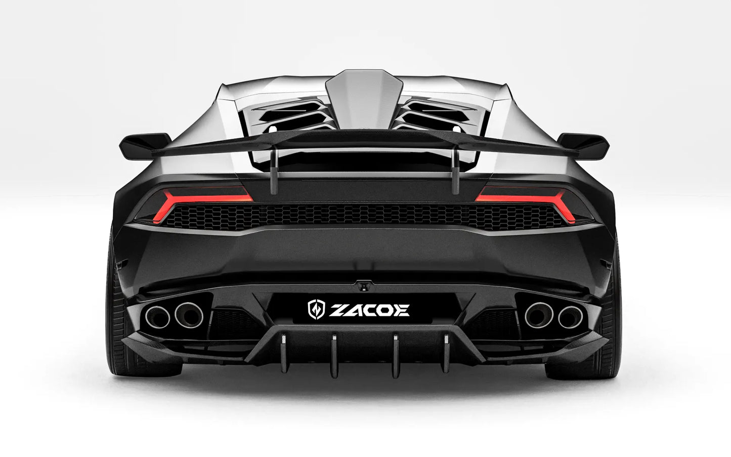 ZACOE Lamborghini Huracan LP610-4 carbon fiber body kit rear view