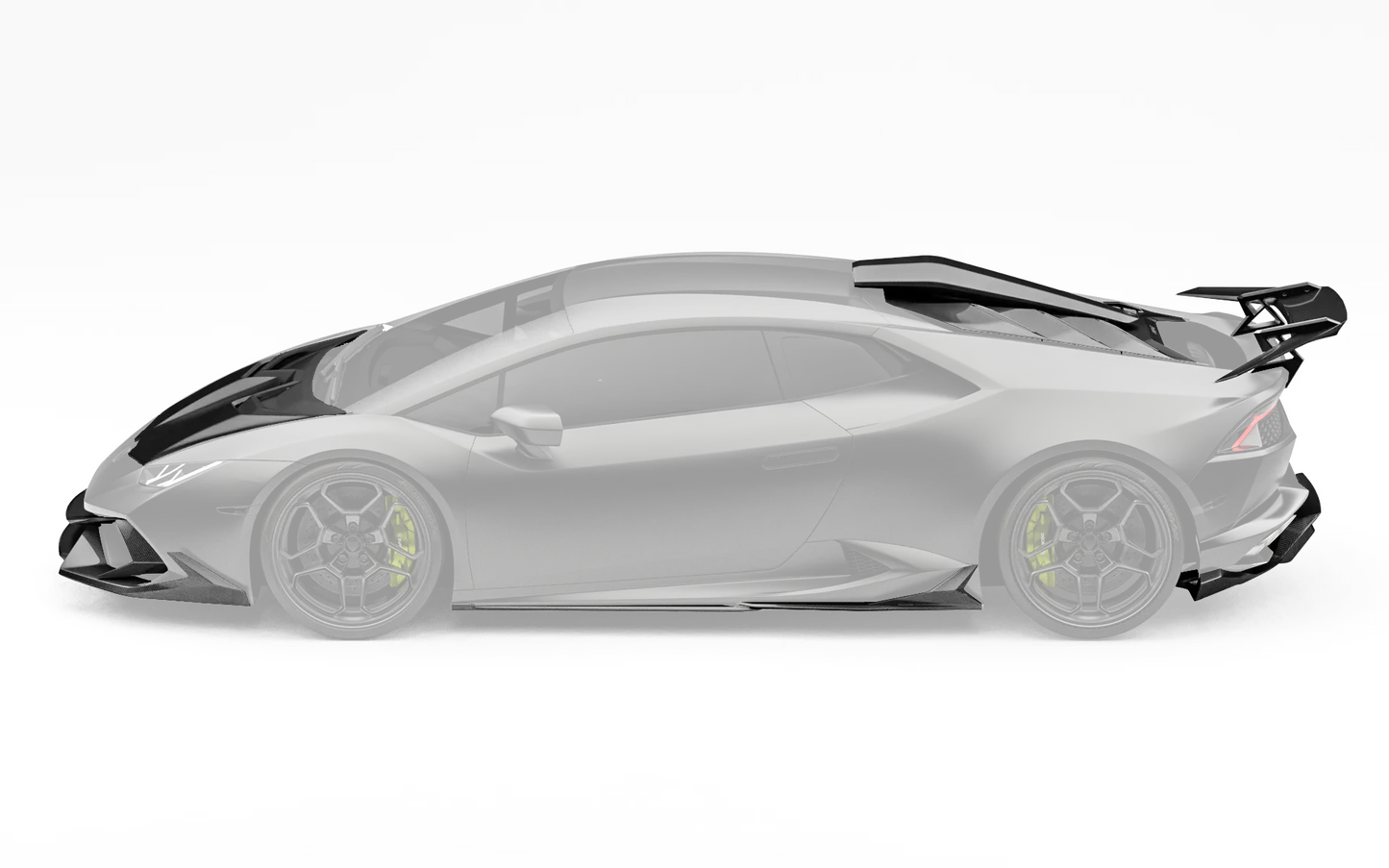 ZACOE Lamborghini Huracan LP610-4 carbon fiber body kit side profile