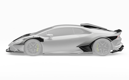 ZACOE Lamborghini Huracan LP610-4 widebody carbon fiber kit side profile