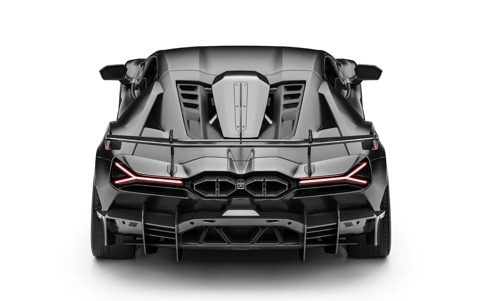 ZACOE Lamborghini Revuelto carbon fiber body kit rear view