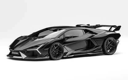 ZACOE Lamborghini Revuelto widebody carbon aero kit front three quarter view