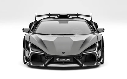 ZACOE Lamborghini Revuelto widebody carbon aero kit front view