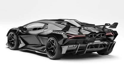 ZACOE Lamborghini Revuelto widebody carbon aero kit rear three quarter view