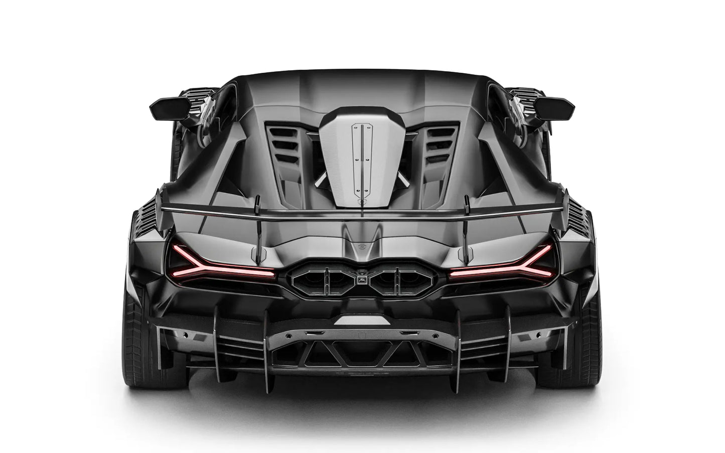 ZACOE Lamborghini Revuelto widebody carbon aero kit rear view