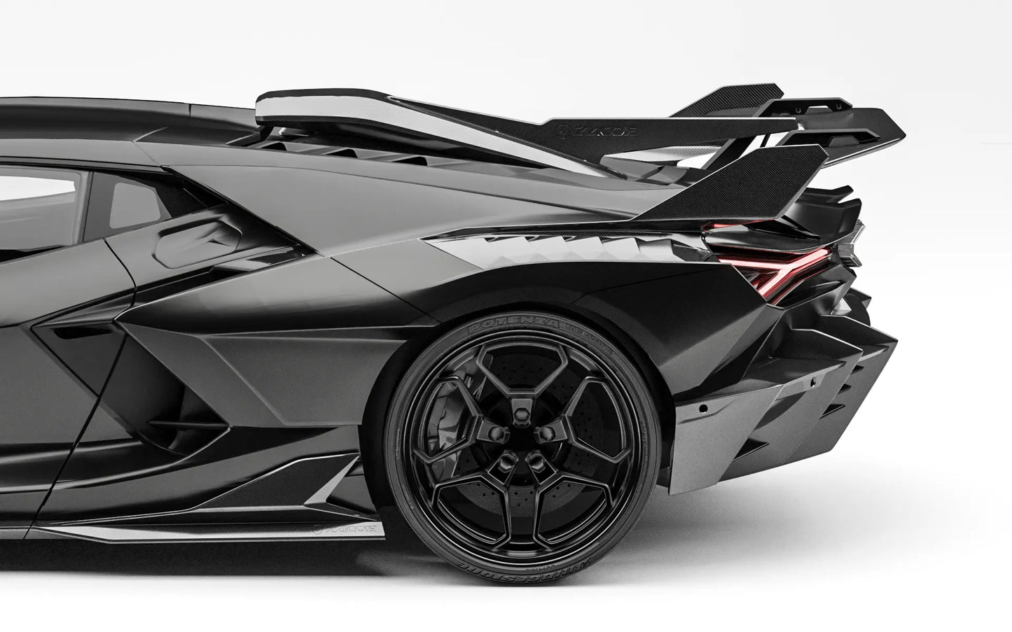 ZACOE Lamborghini Revuelto widebody carbon aero kit side profile