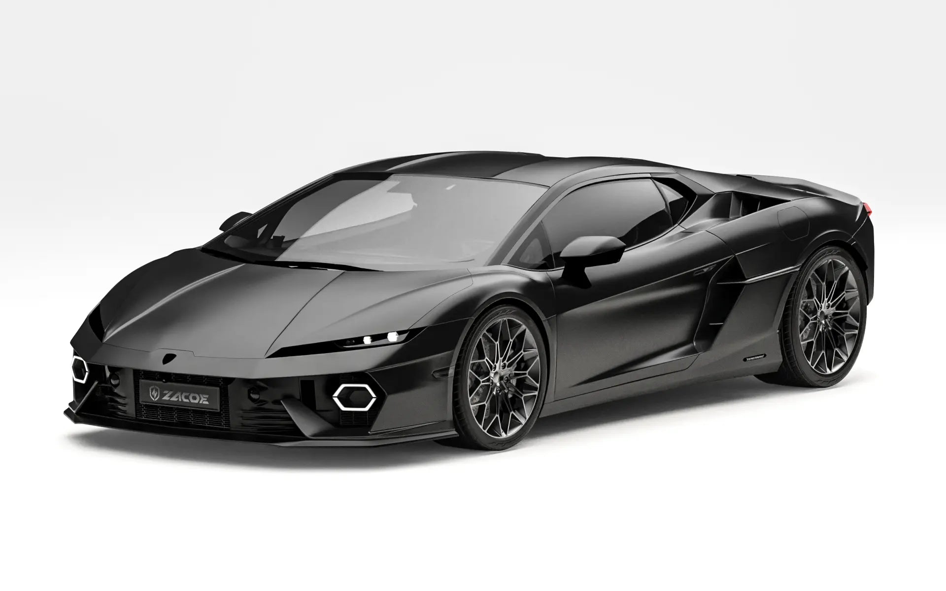 Lamborghini Temerario stock front three quarter view