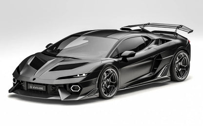 ZACOE Lamborghini Temerario carbon fiber body kit front three quarter view