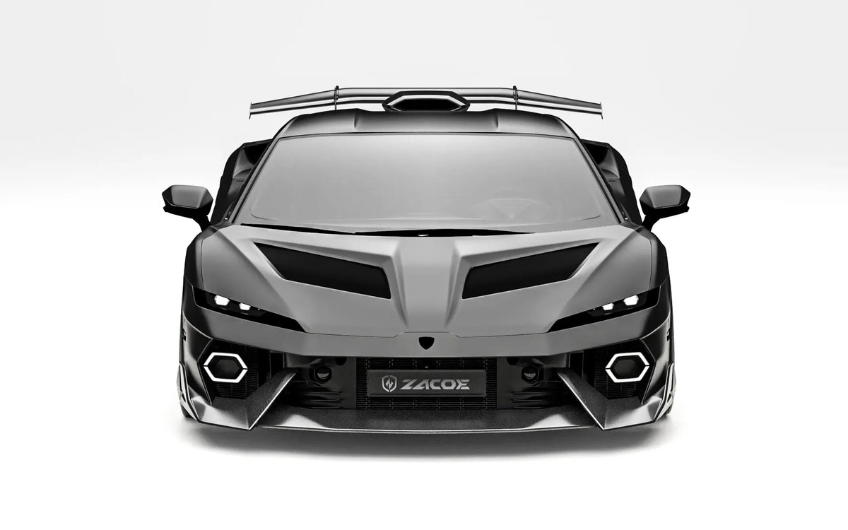 ZACOE Lamborghini Temerario carbon fiber body kit front view