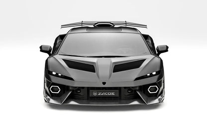 ZACOE Lamborghini Temerario carbon fiber body kit front view