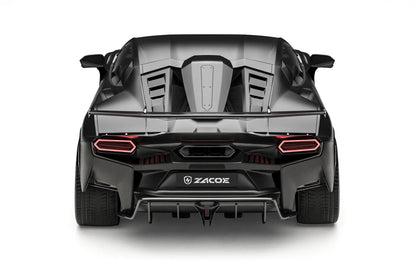 ZACOE Lamborghini Temerario carbon fiber body kit rear view