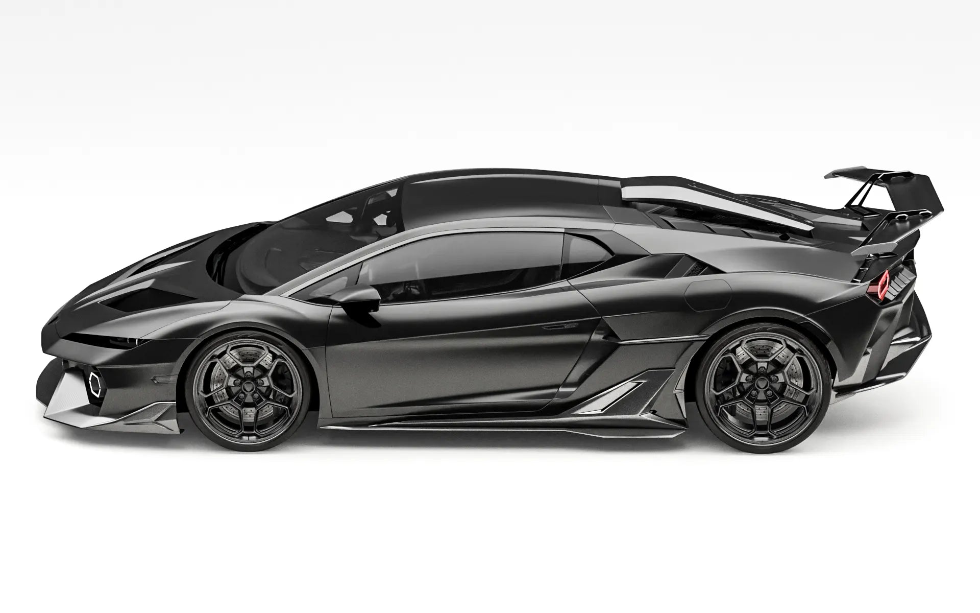 ZACOE Lamborghini Temerario carbon fiber body kit side profile