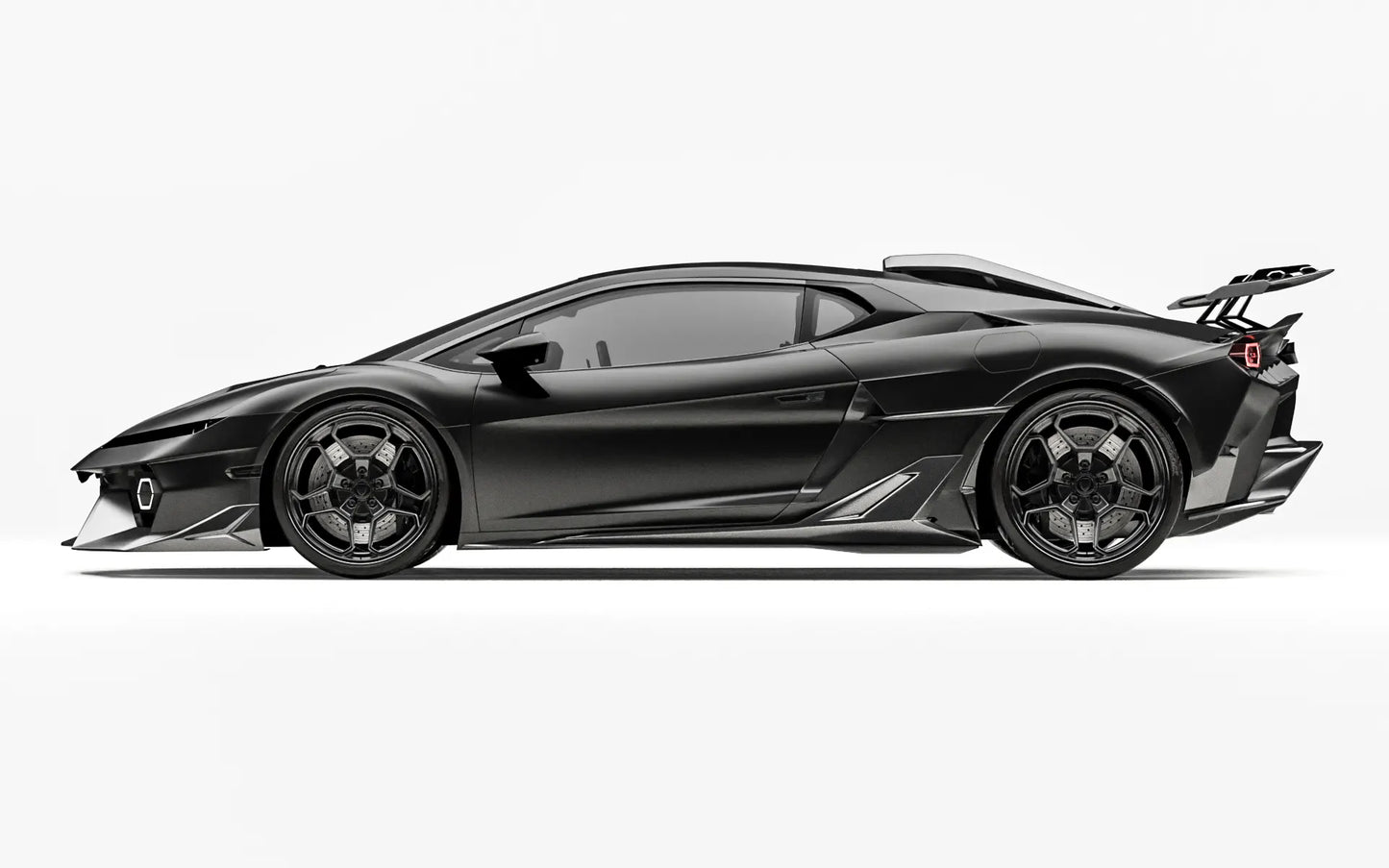 ZACOE Lamborghini Temerario carbon fiber body kit side profile