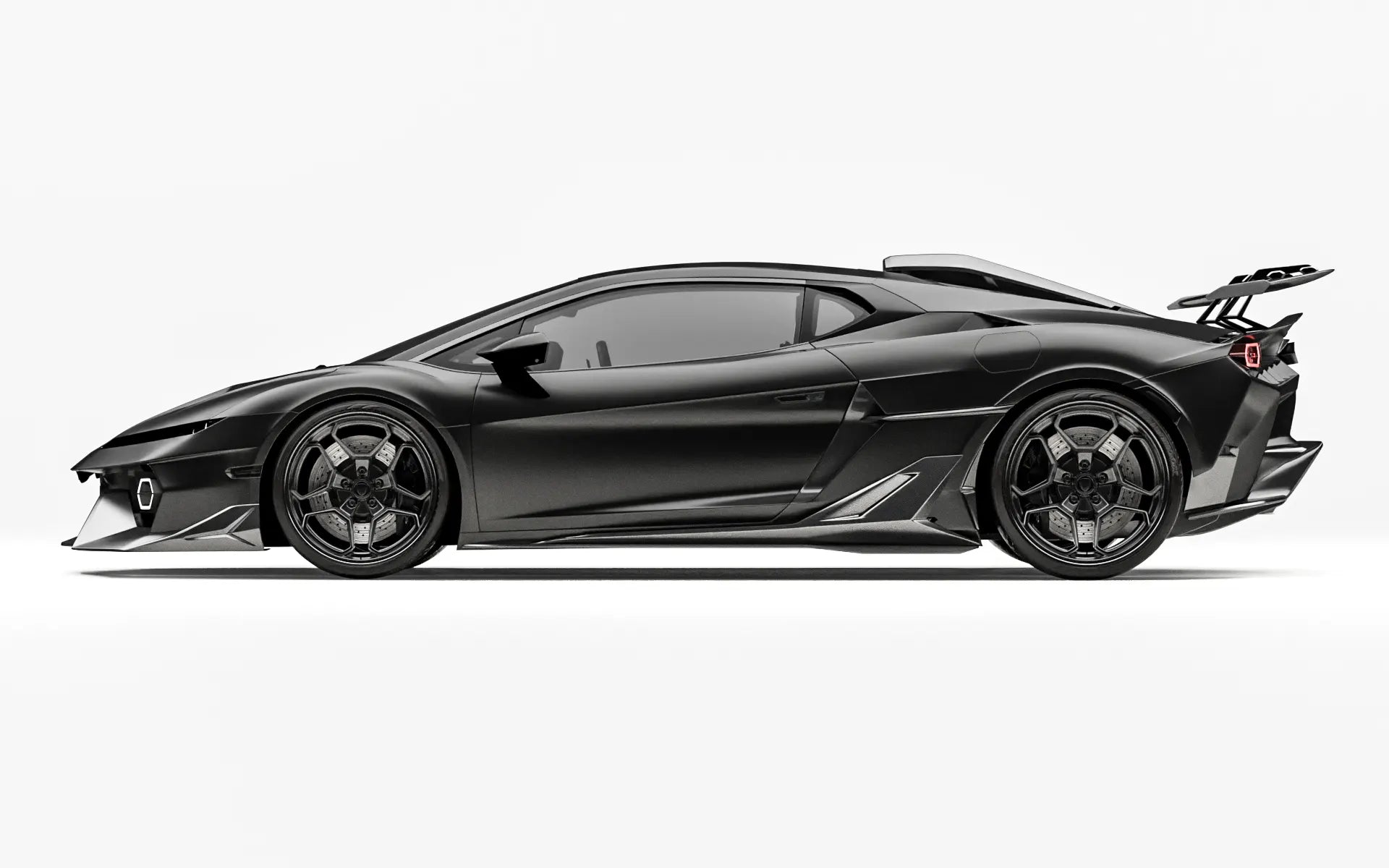 ZACOE Lamborghini Temerario carbon fiber body kit side profile