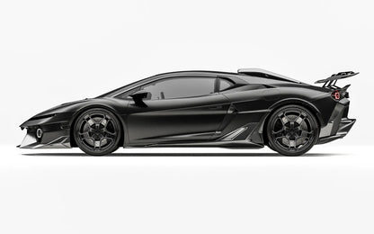 ZACOE Lamborghini Temerario carbon fiber body kit side profile