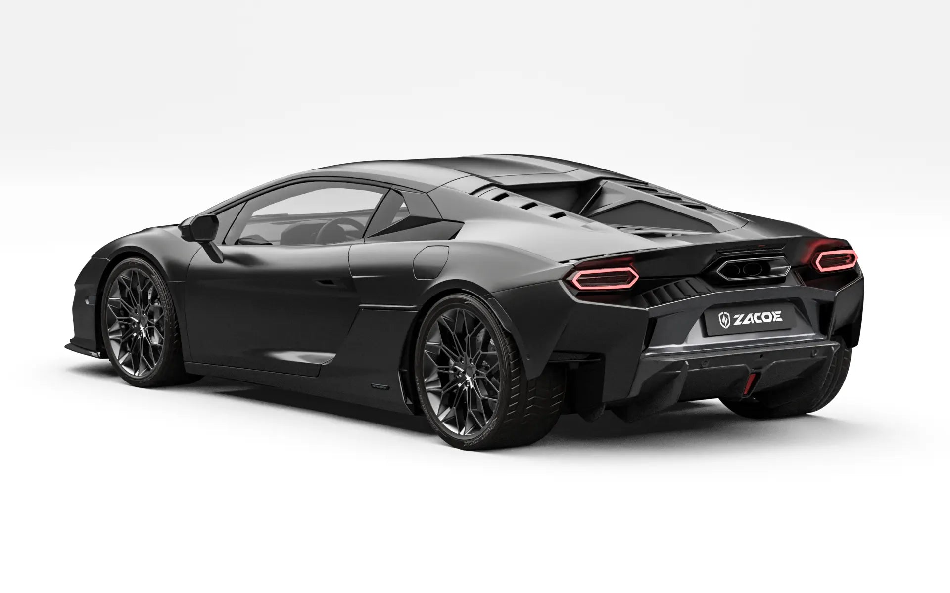 Lamborghini Temerario stock rear three quarter view