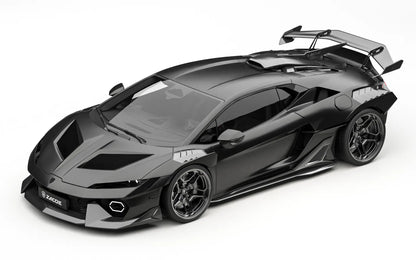 ZACOE Lamborghini Temerario widebody carbon fiber kit front three quarter view