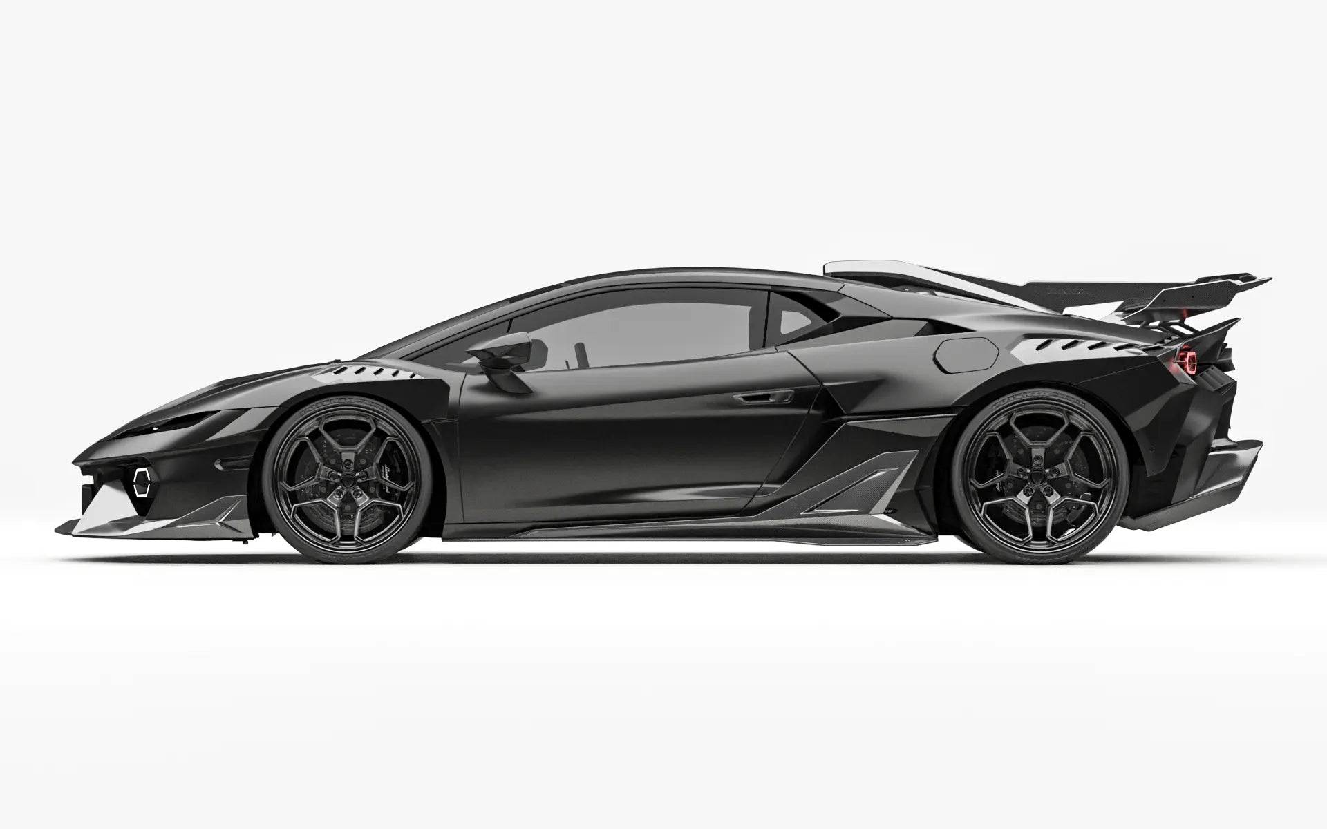 ZACOE Lamborghini Temerario widebody carbon fiber kit side profile