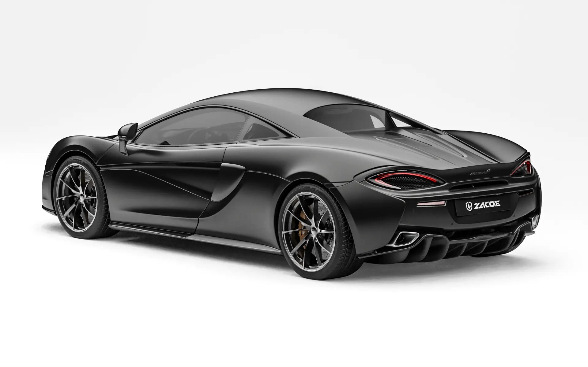 McLaren 570S before widebody kit rear three quarter view