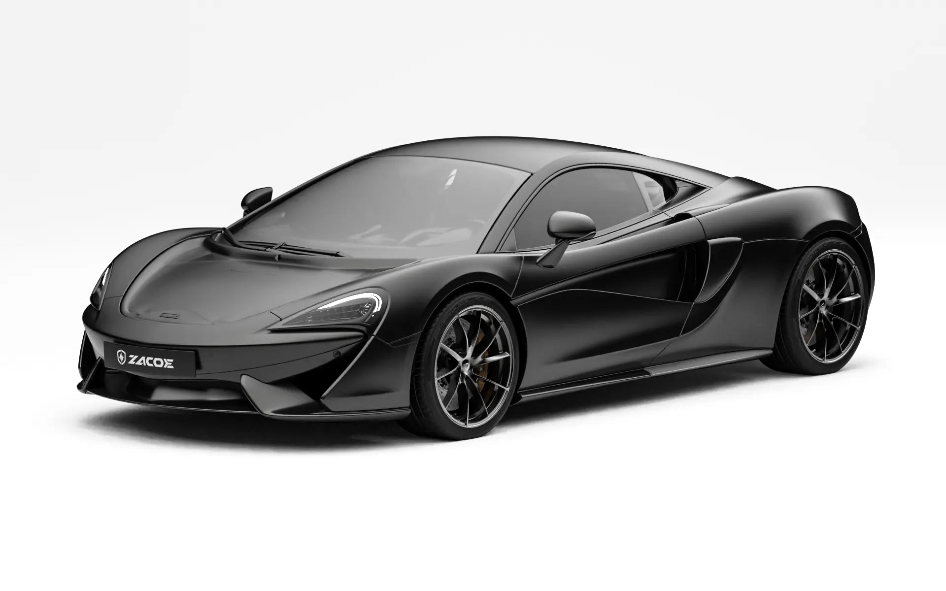 McLaren 570S before widebody kit front three quarter view
