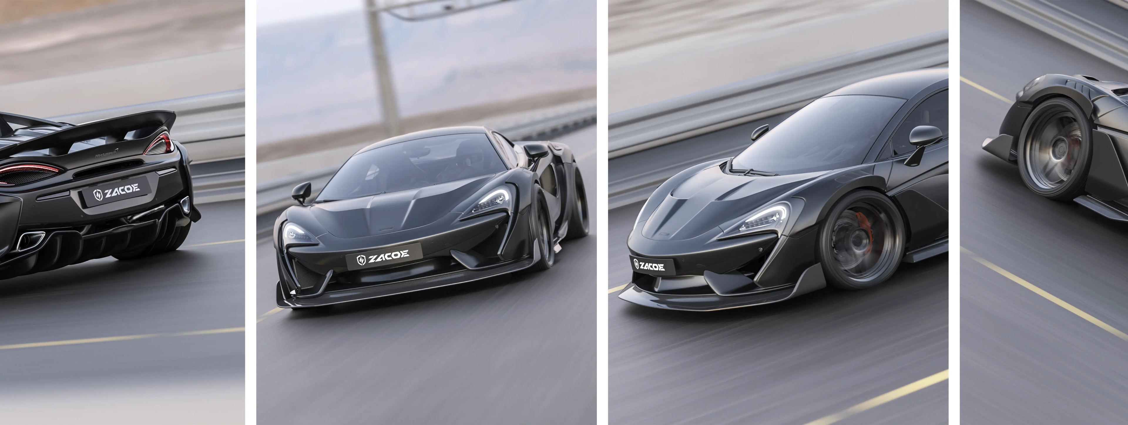 ZACOE McLaren 570S widebody carbon aero kit real car scene 2
