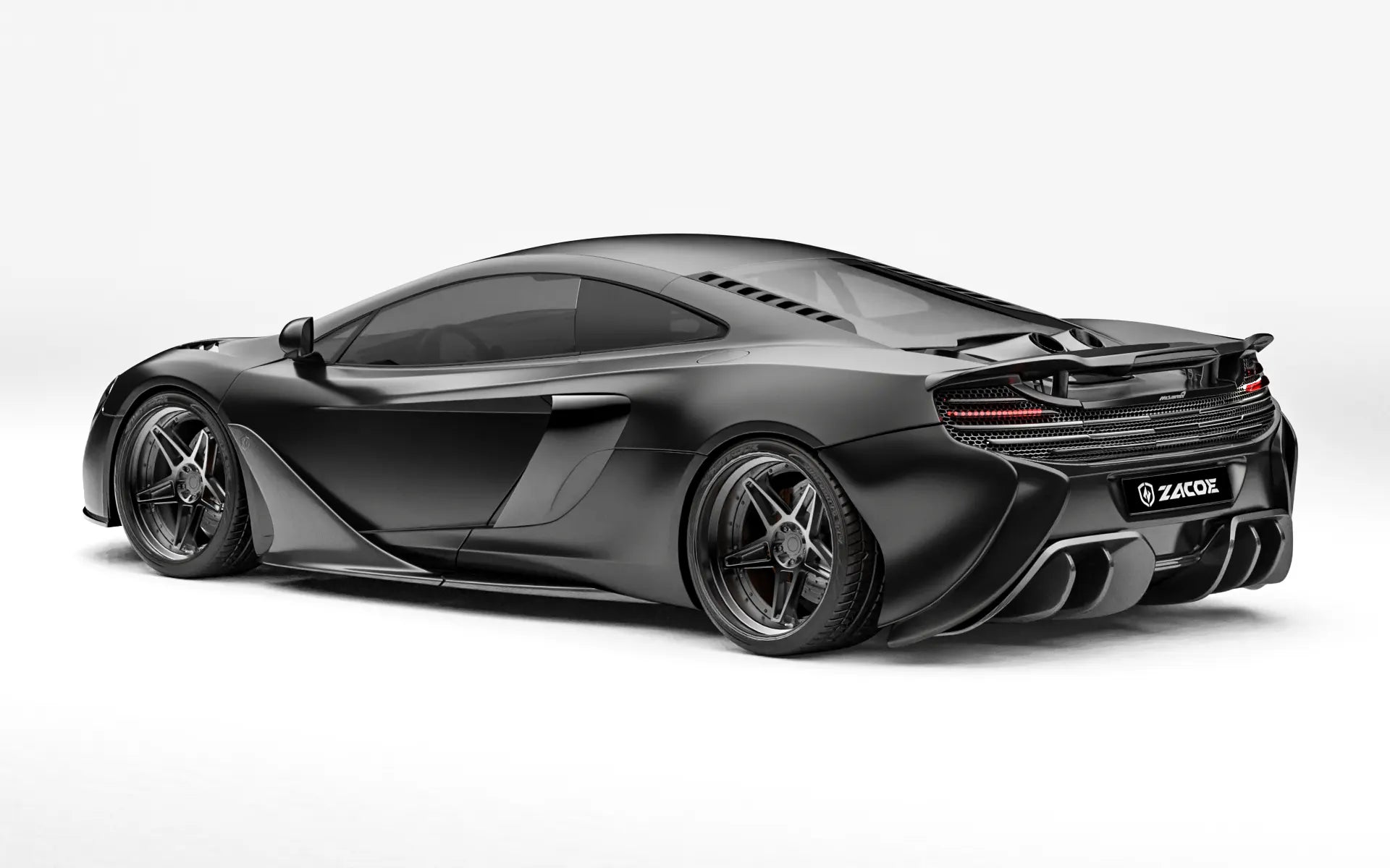 ZACOE mcLaren-650S-Body-Kit carbon aero kit after rear three quarter view