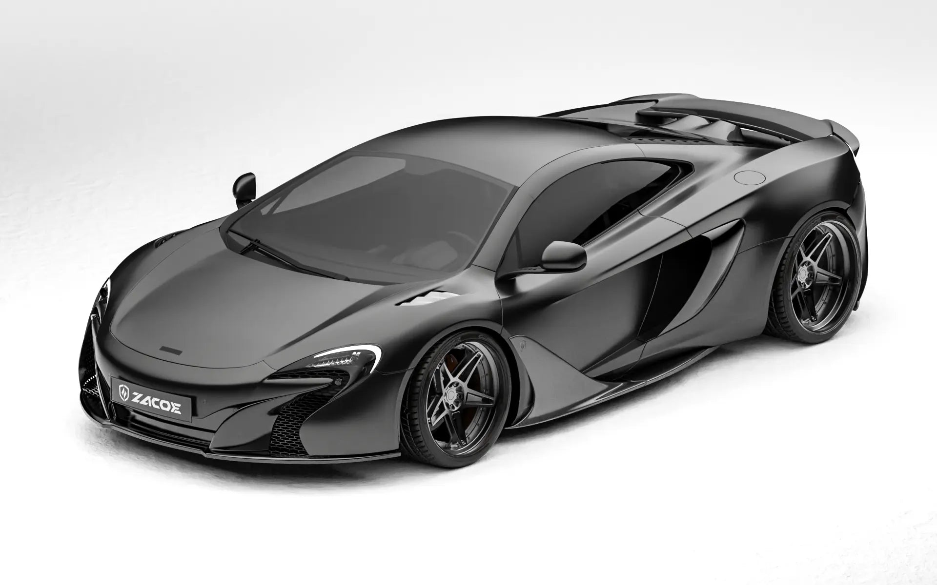 ZACOE mcLaren-650S-Body-Kit carbon aero kit front three quarter view