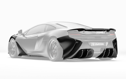 ZACOE mcLaren-650S-Body-Kit carbon aero kit rear three quarter view