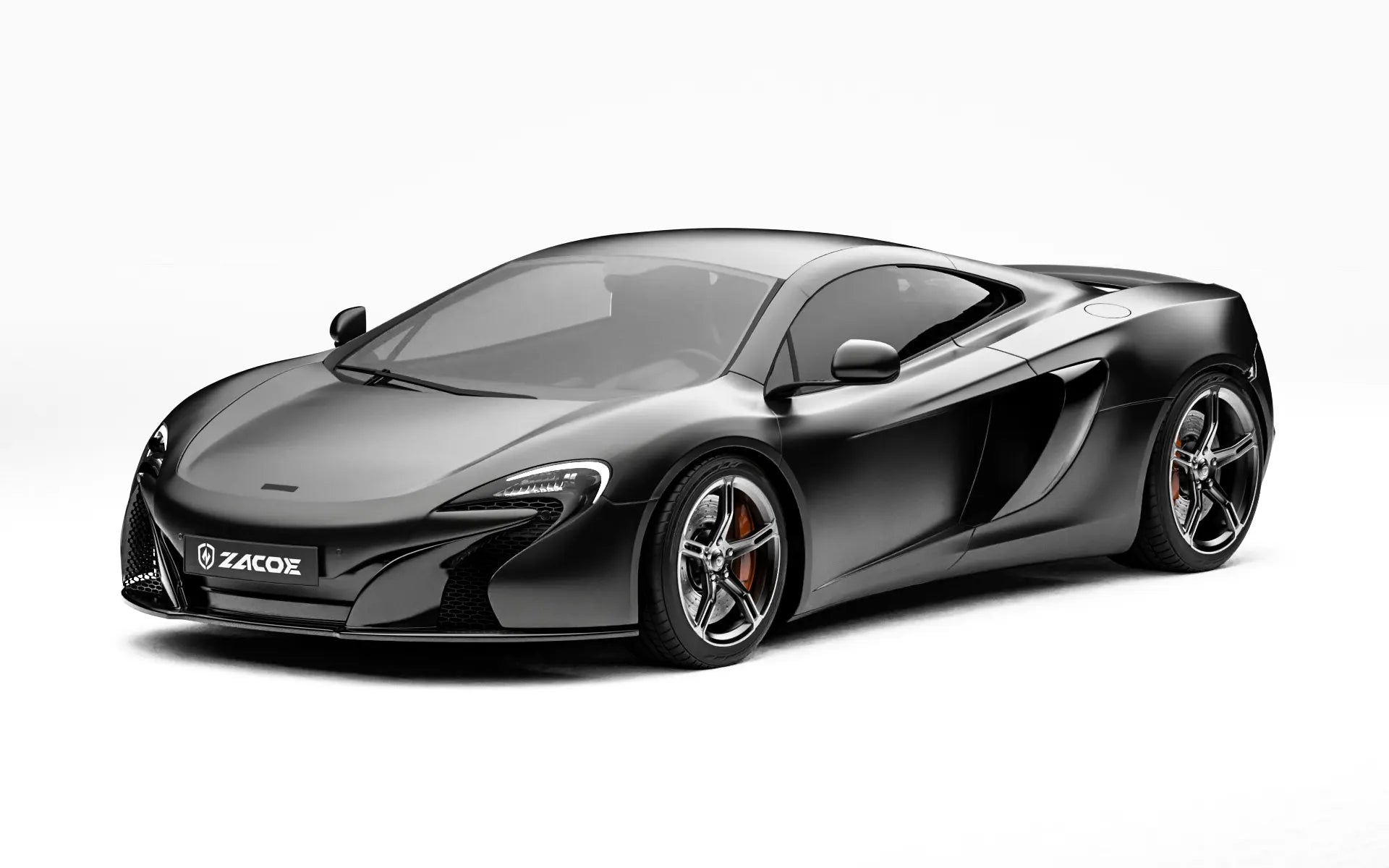 McLaren 650S before widebody kit front three quarter view