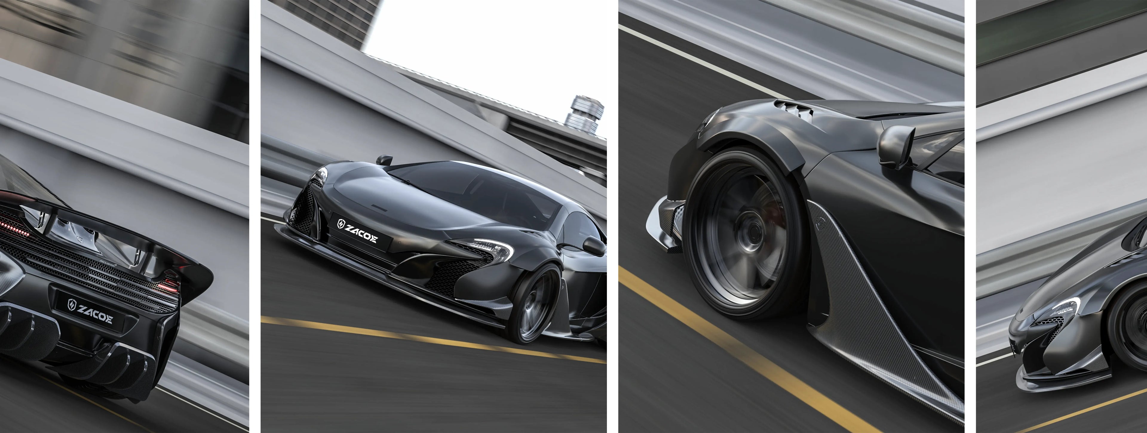 ZACOE McLaren 650S widebody carbon aero kit real car scene 2