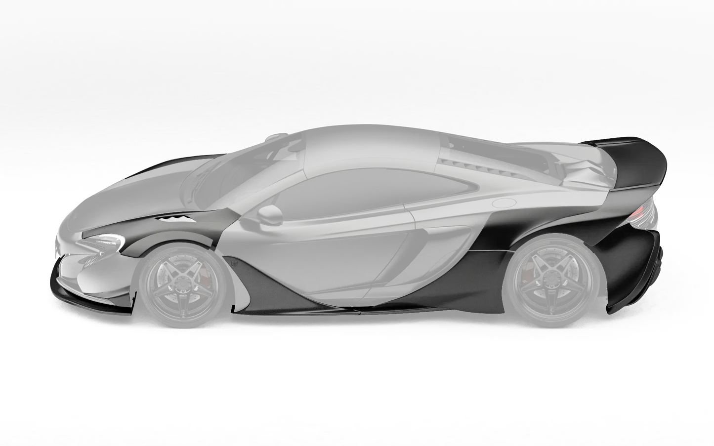 ZACOE McLaren 650S widebody carbon aero kit side profile
