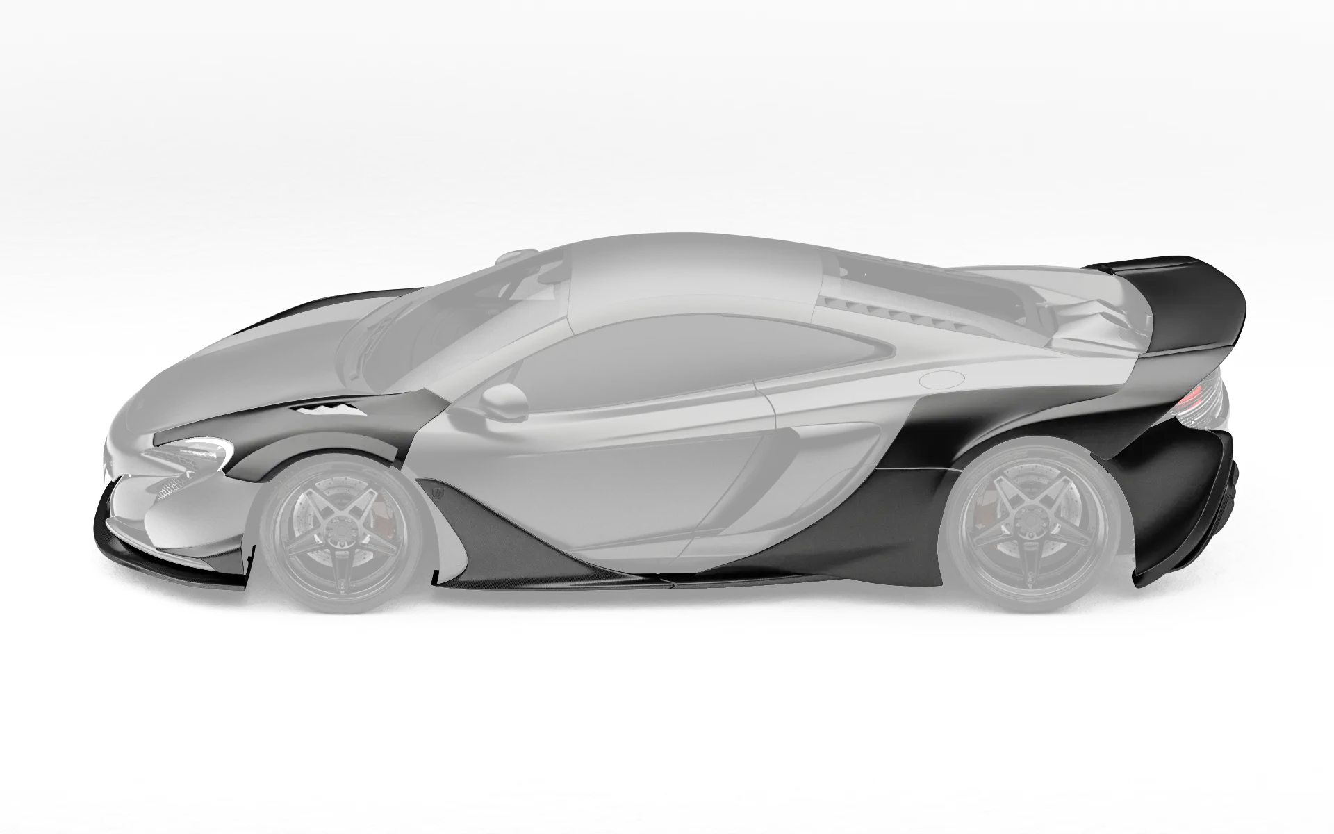 ZACOE McLaren 650S widebody carbon aero kit side profile