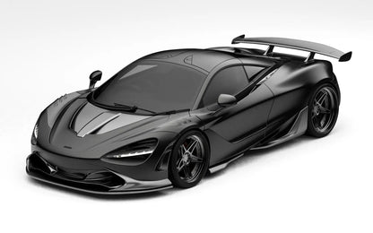 ZACOE McLaren 720S carbon fiber body kit front three quarter view
