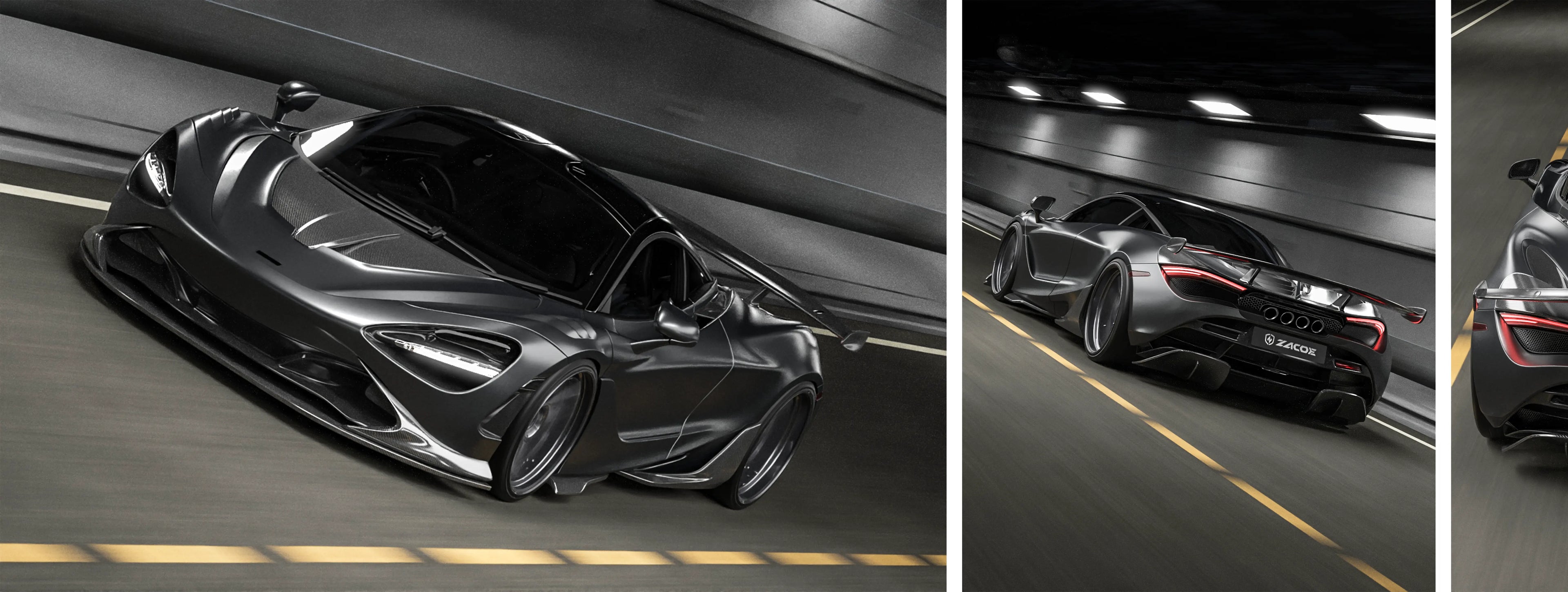 ZACOE McLaren 720S carbon fiber body kit real car scene 1