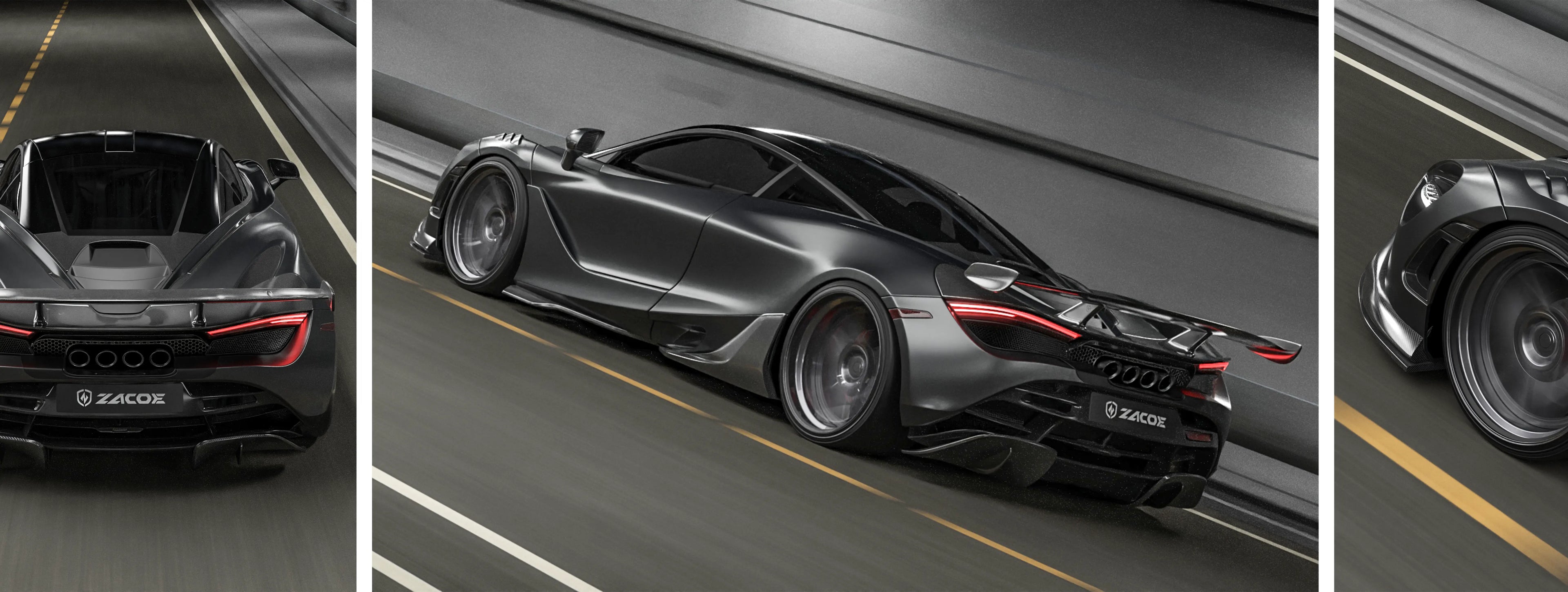 ZACOE McLaren 720S carbon fiber body kit real car scene 2