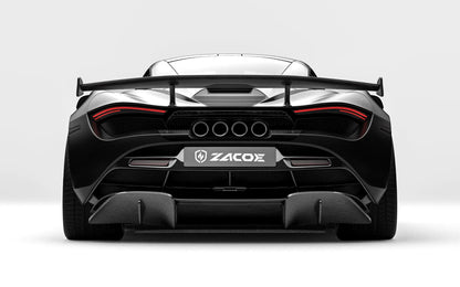 ZACOE McLaren 720S carbon fiber body kit rear view