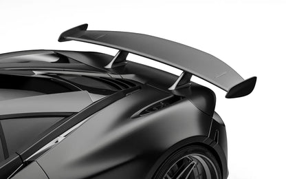 ZACOE McLaren 720S carbon fiber body kit rear three quarter view