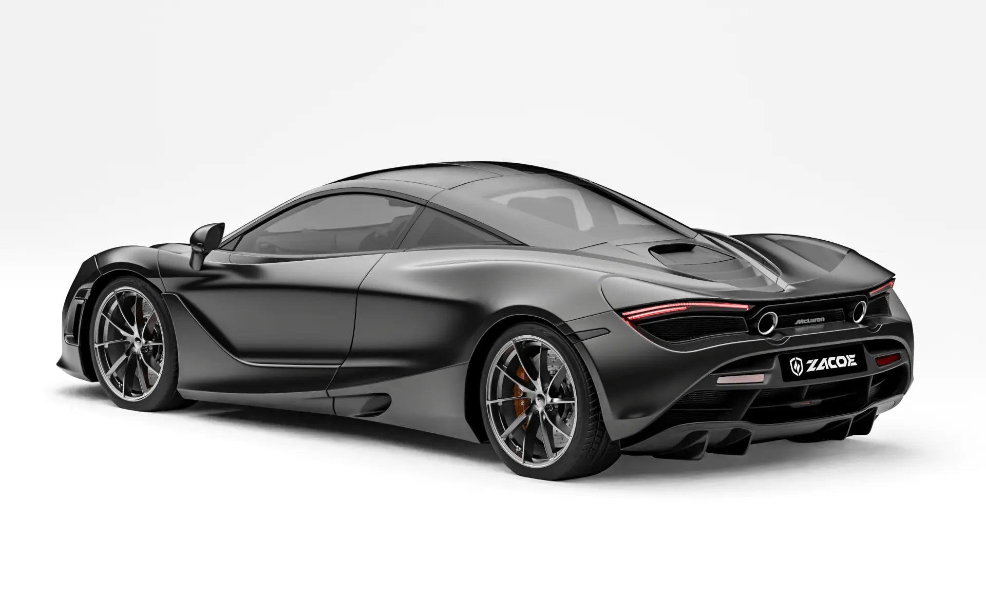McLaren 720S before widebody kit rear three quarter view