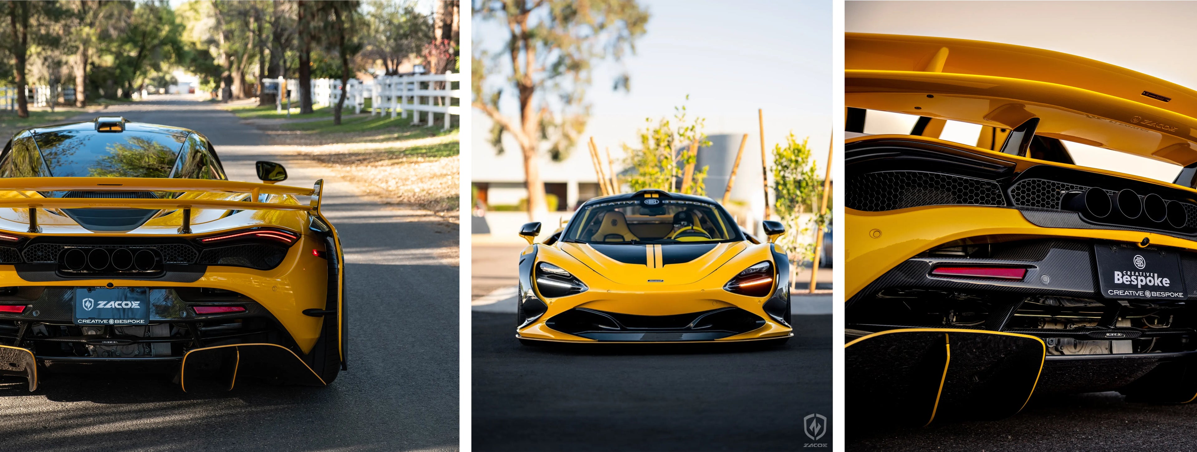ZACOE McLaren 720S widebody carbon aero kit real car scene 3