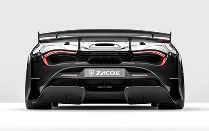 ZACOE McLaren 720S widebody carbon aero kit rear view