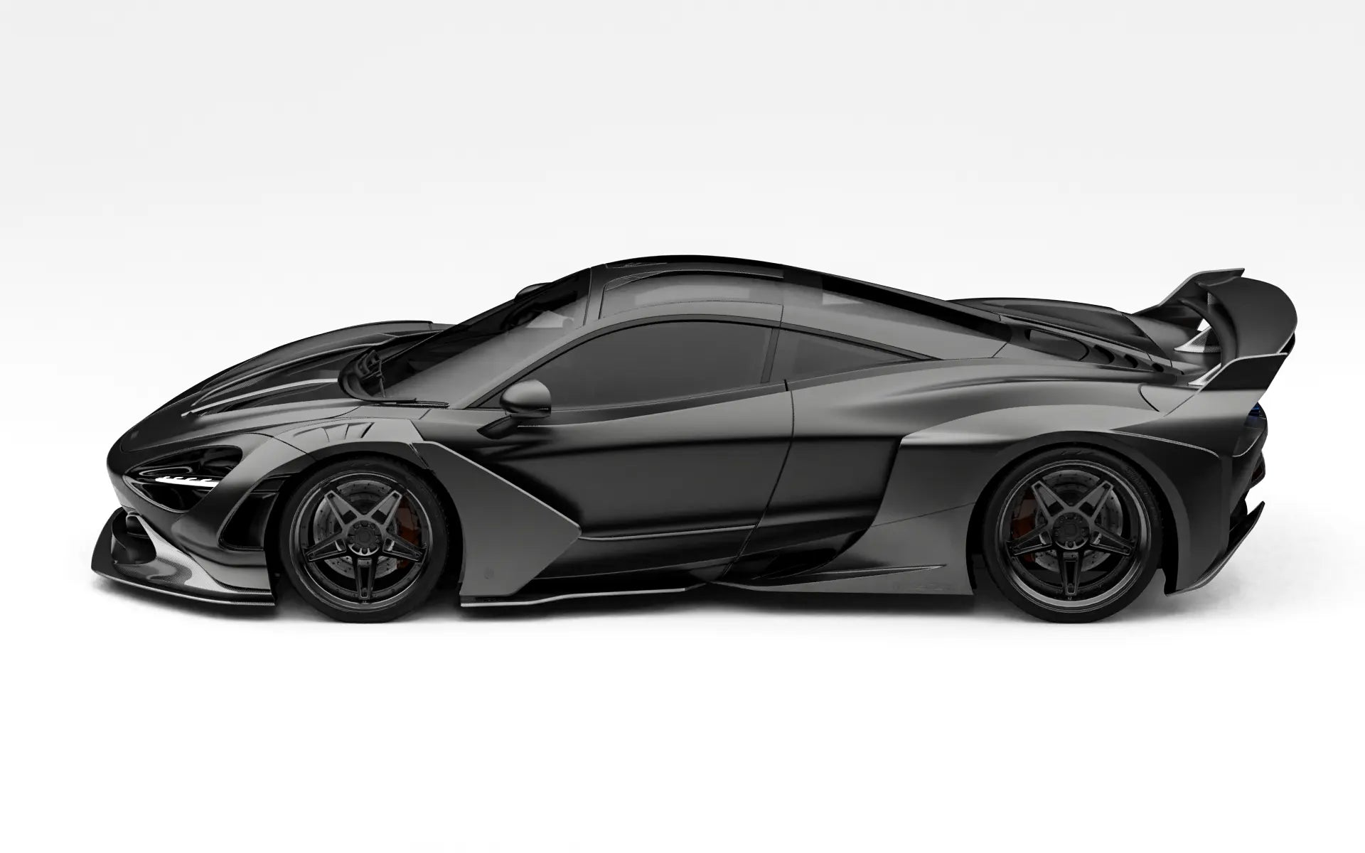 ZACOE McLaren 720S widebody carbon aero kit side profile