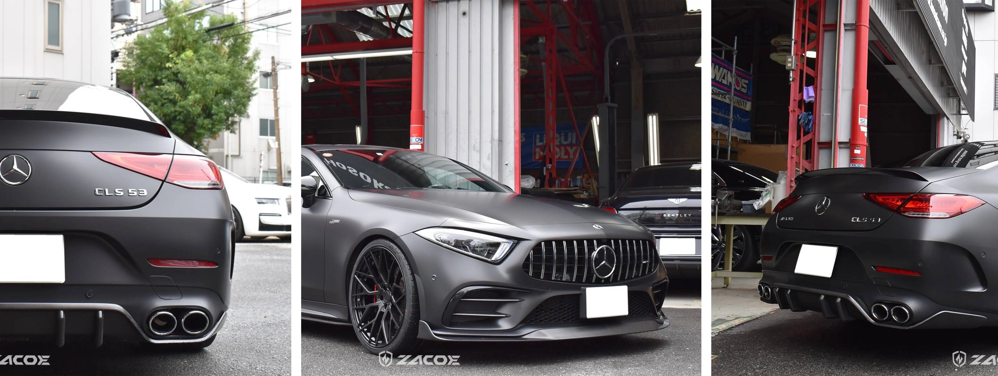 ZACOE Mercedes-AMG CLS 53 carbon fiber body kit real car scene 3